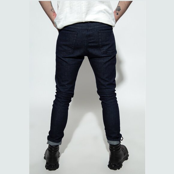 Rag & Bone Fit 1 Skinny Dark Navy Rinse Wash Aero Stretch Tapered Leg Jean 31x32 - Picture 2 of 8